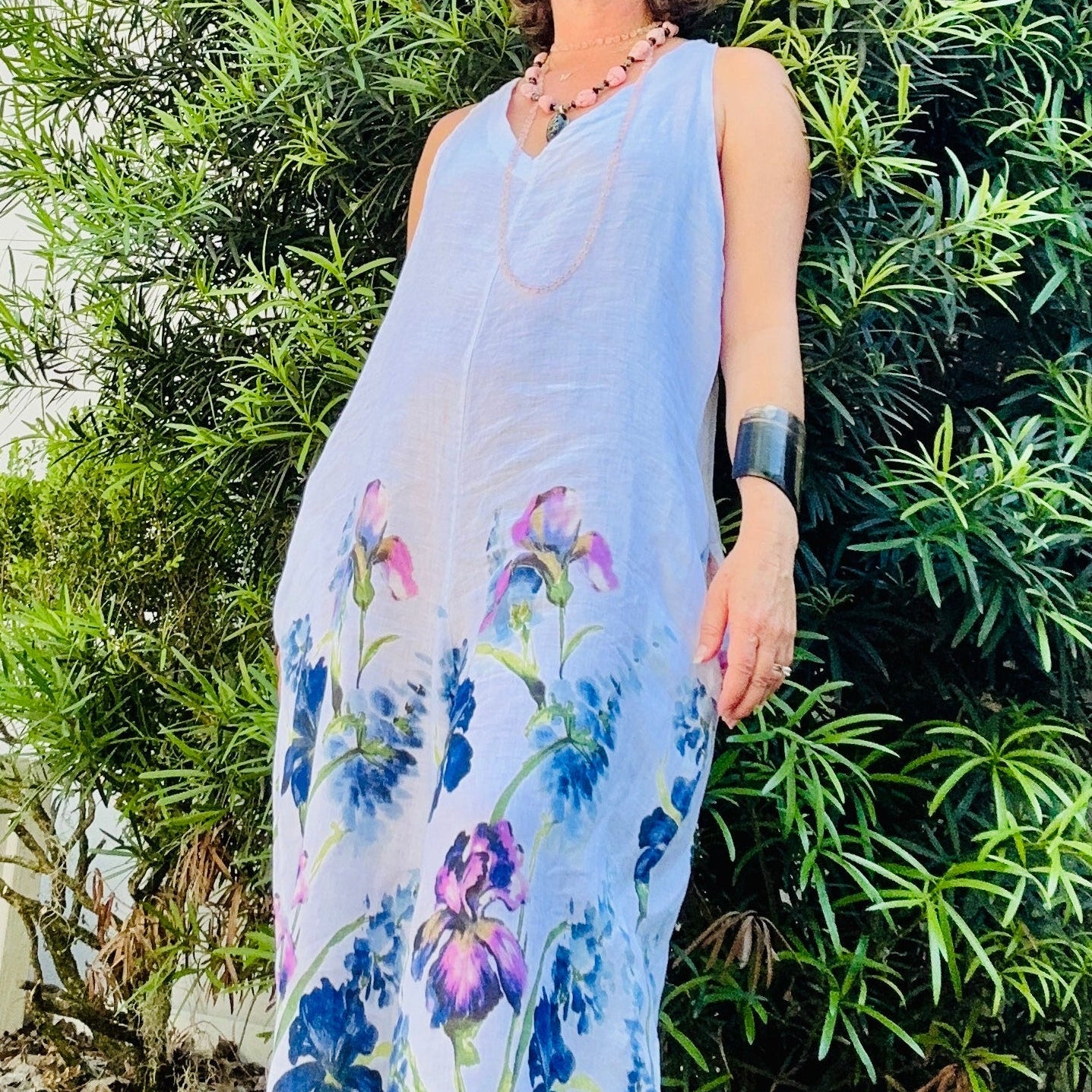 Floral Linen Jumpsuit