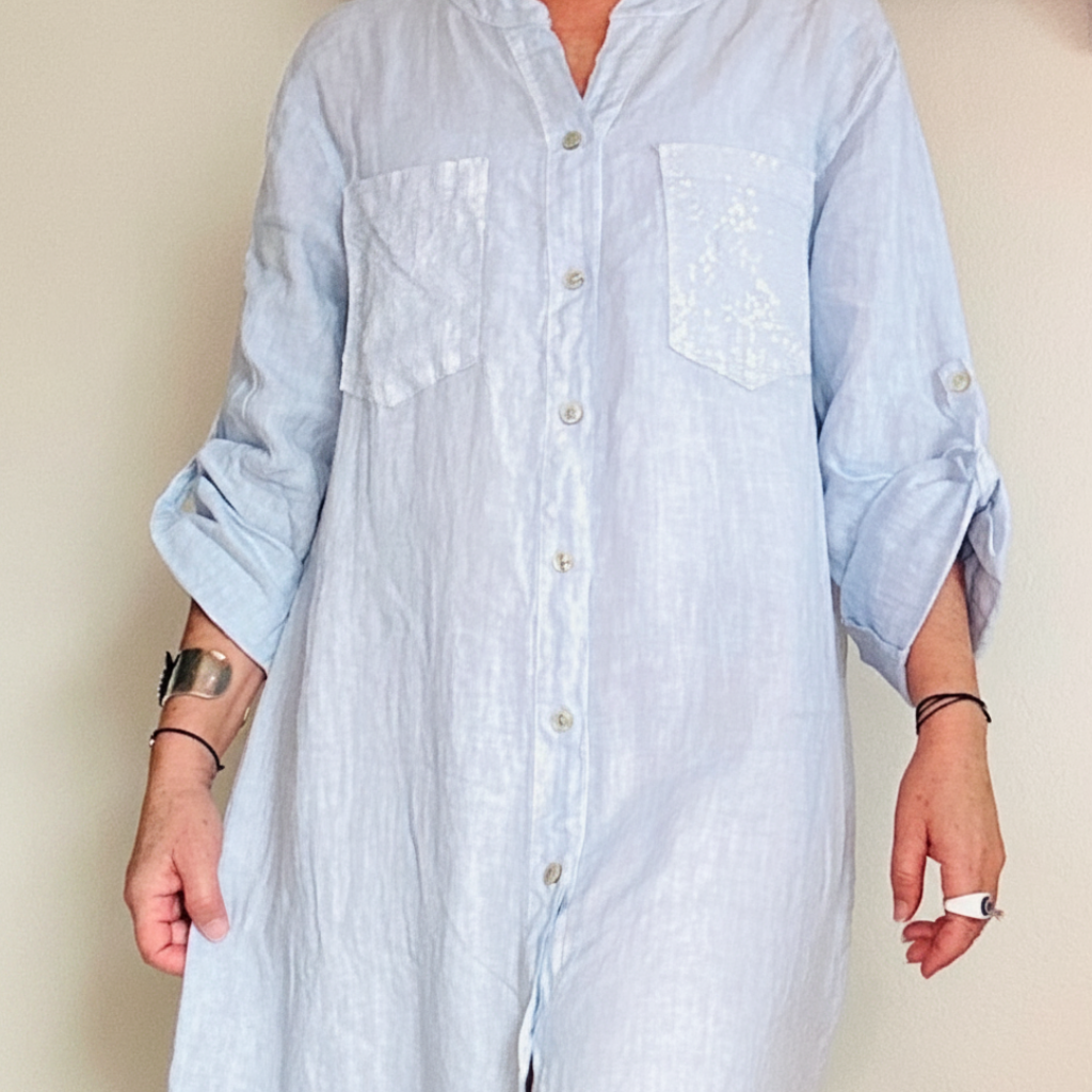 Arlet button down shirtdress