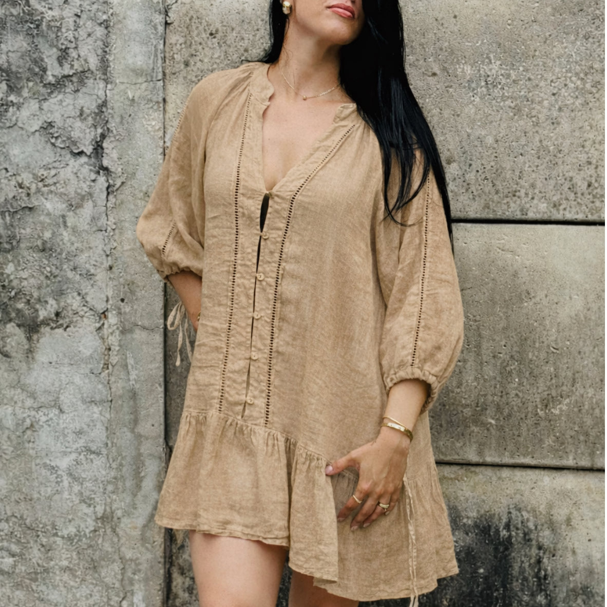 Odette linen dress