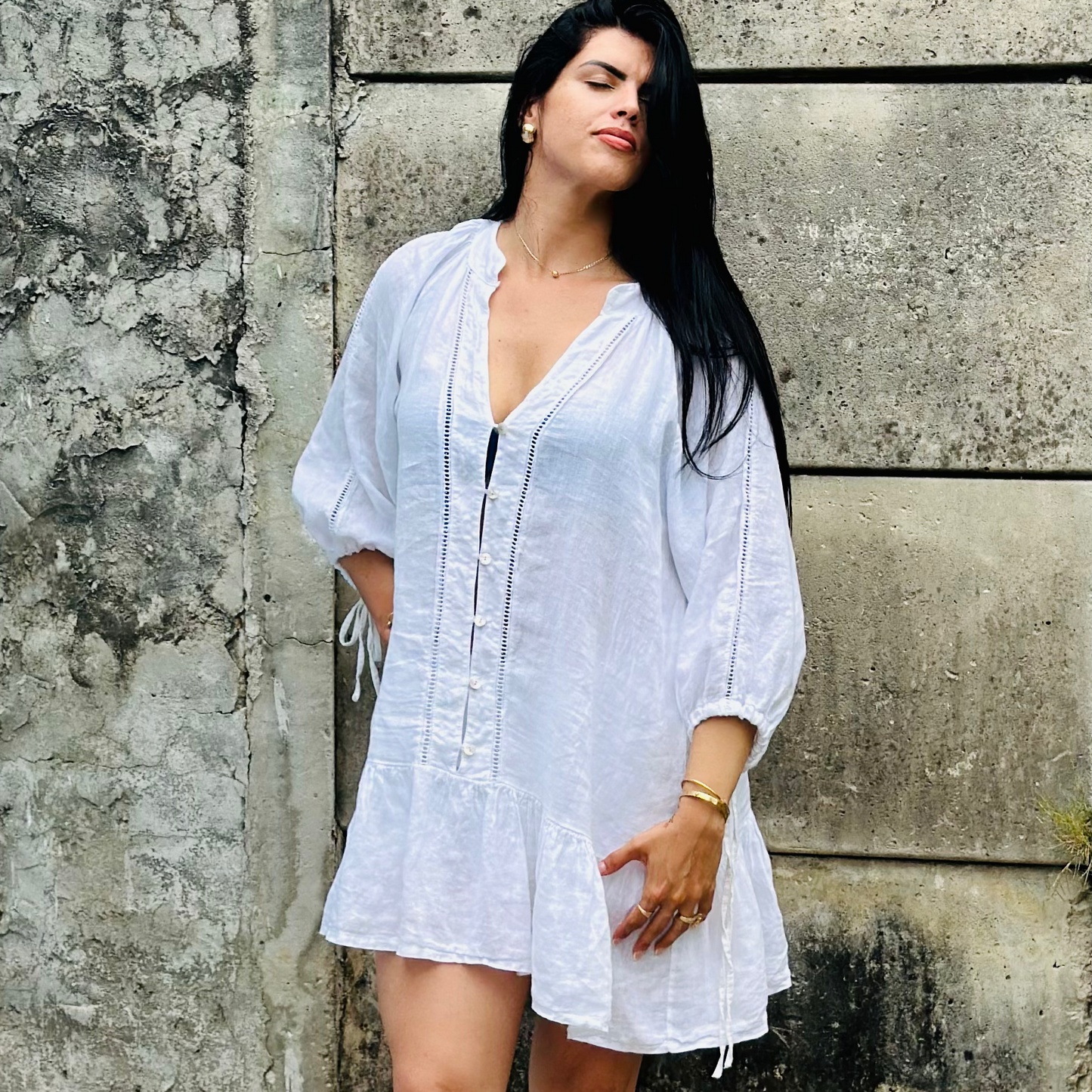 Odette linen dress