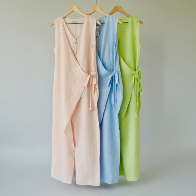 Gina’s Linen Wrap Jumpsuit